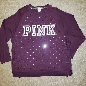 PINK sweatshirt with bling!